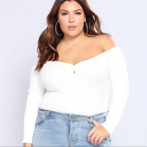 Fashion Nova Off-Shoulder Bodysuit